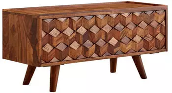Mid.you Lowboard massiv Sheesham 92x44x35 cm (850049384)