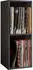Mid.you Plattenregal schwarz 2 Fächer 34x72x30 cm CD- & DVD-Regale (657005706)