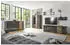 Robas Lund Lowboard Schwarz Walnuss 160x50x35 cm (196034701)
