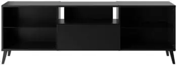 Mid.you Lowboard schwarz 2 F&auml;cher 1 Schublade 140x40x32 cm (1399224204)