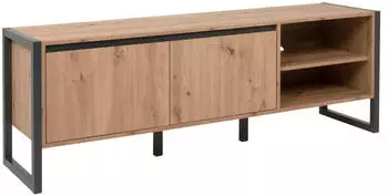 Mid.you TV-Element Anthrazit-Eiche 3 Fächer 160x55x40 cm (2478014110)