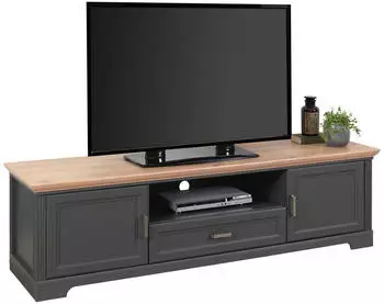 HOM'IN Lowboard Anthrazit Eiche Artisan 1 F&auml;cher 200x36,7x42 cm (2737036001)