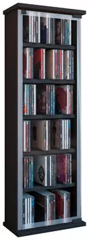 Mid.you CD-Regal schwarz 5 F&auml;cher 31x92x18 cm CD- und DVD-Regale (657005902)