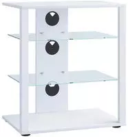 Hifi M&ouml;bel Rack Alu Glas Phono Mediaregal Folas