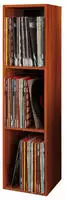 Holz Schallplatten LP Stand Regal Platto 3fach
