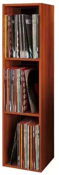 Mid.you Schallplattenregal Walnuss 2 Fächer 34x115x29 cm CD- und DVD-Regale (657005704)