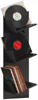 Mid.you Plattenregal schwarz 33x106,5x25,6 cm CD- und DVD-Regale (657010303)