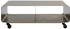 KARE Lowboard Weiß Glas Buche 1 Fächer 140x45x42 cm (1838000501)