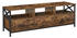 BOXXX Lowboard Weiß Alu Glas 3 Fächer 1 Schubladen 160x66x45 cm Glas (2543007131)
