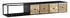 Mid.you Lowboard schwarz massives Mangoholz 4 Schubladen 150x25x35 cm (850049327)