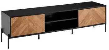 Mid.you Lowboard schwarz 1 Fach 163x45x40 cm (850049395)