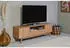 Livetastic Lowboard Grau Schwarz 3 Fächer 1 Schubladen 160x58x45 cm Glas (1504016001)