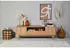 Livetastic Lowboard Grau Schwarz 3 Fächer 1 Schubladen 160x58x45 cm Glas (1504016001)