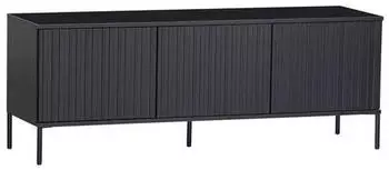 Woood Lowboard Wei&szlig; Alu 2 F&auml;cher 1 Schubladen 210x51x45 cm Glas (1883032906)