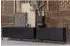 Woood Lowboard Weiß Alu 2 Fächer 1 Schubladen 210x51x45 cm Glas (1883032906)