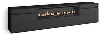 Skraut Home TV-Schrank 200x45x35 cm schwarz