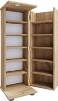 Holz Schrank CD DVD Regal abschlie&szlig;bar Engalo L