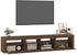 vidaXL TV stand cabinet with LED lights 210x35x40 cm