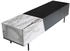 Livetastic Lowboard Weiß Eiche massiv 3 Fächer 1 Schubladen 177x59x43 cm (850041502)