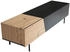 Livetastic Lowboard Derby Schwarz Eiche Wotan 140x31,5x32,5 cm (850041501)