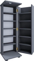 Holz Schrank CD DVD Regal abschlie&szlig;bar Engalo L