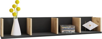 VCM Regal, Honsa (97 x 17 x 17 cm) Schwarz