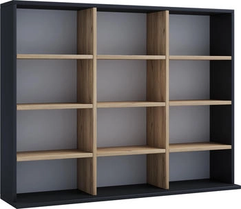 VCM Regal, Megosa (102 x 23 x 82 cm) Schwarz