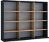 VCM Regal, Megosa (102 x 23 x 82 cm) Schwarz