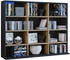 VCM Regal, Megosa (102 x 23 x 82 cm) Schwarz