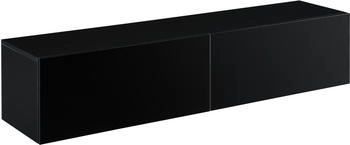 en.casa Evaton (140 x 33 x 30 cm) Schwarz