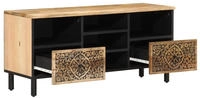 vidaXL TV-Schrank 100x33x46 cm Massivholz Mango