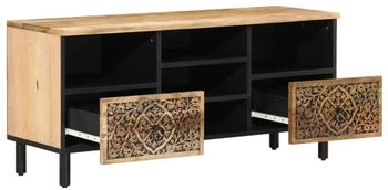 vidaXL TV stand cabinet 100x33x46 cm solid mango wood