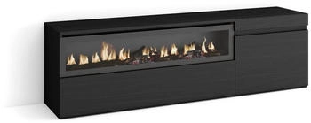 Skraut Home TV-Schrank 150x45x35cm Schwarz