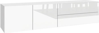 Borchardt-M&ouml;bel Lowboard Sophia, Breite 152 cm, h&auml;ngend und stehend montierbar, wei&szlig; matt/wei&szlig; Hochglanz