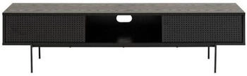Mid.you Lowboard Esche schwarz 180x44,5x40 cm (1749093901)