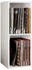 Mid.you Schallplattenregal weiß 1 Fach 34x72x30 cm CD- & DVD-Regale (657005705)