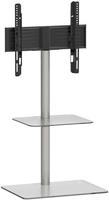 TV Standfu&szlig; Alu Glas Fernseh St&auml;nder Fu&szlig; Alani
