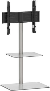 Mid.you TV-Rack Silber Klarglas rechteckig 60x100x45 cm schwenkbar (657019403)