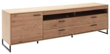 Livetastic Lowboard Alu Sand 2 Fächer 160x51x45 cm Glas (196081809)
