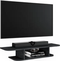 Vicco - Tv-schrank Lorio, Schwarz Beton, 105 X 18.2 Cm Offene F&auml;cher