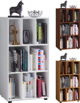 VCM Regal, Holz Stand Regal Wotino (60 x 40 x 114 cm) Braun
