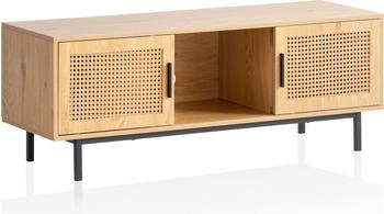 Finebuy Lowboard FB100342 MDF Eiche (120 x 40 x 46 cm) Braun