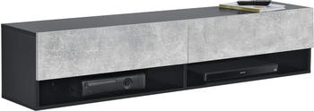 en.casa Halmstad (140 x 31 x 30 cm) Grau