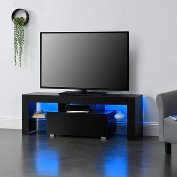 en.casa Grimsey (130 x 35 x 45 cm) Schwarz