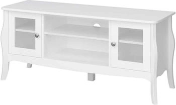 ebuy24 TV-tisch Baroque (120 x 40 cm) Weiss