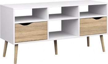 ebuy24 TV Möbel Napoli (57 x 117 x 39 cm) Weiss