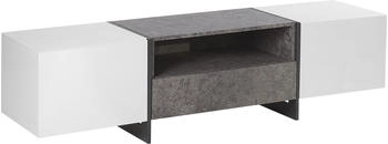 Beliani Russel (162 x 39 x 43 cm) Weiss/Grau/Schwarz