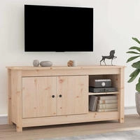 vidaXL TV-Schrank 103x36,5x52 cm Massivholz Kiefer