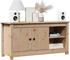 vidaXL TV-Schrank Massivholz Kiefer Braun (814589)