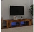 vidaXL TV-Schrank mit LED-Leuchten Altholz-Optik 135 x 39 x 30 cm (856323)
